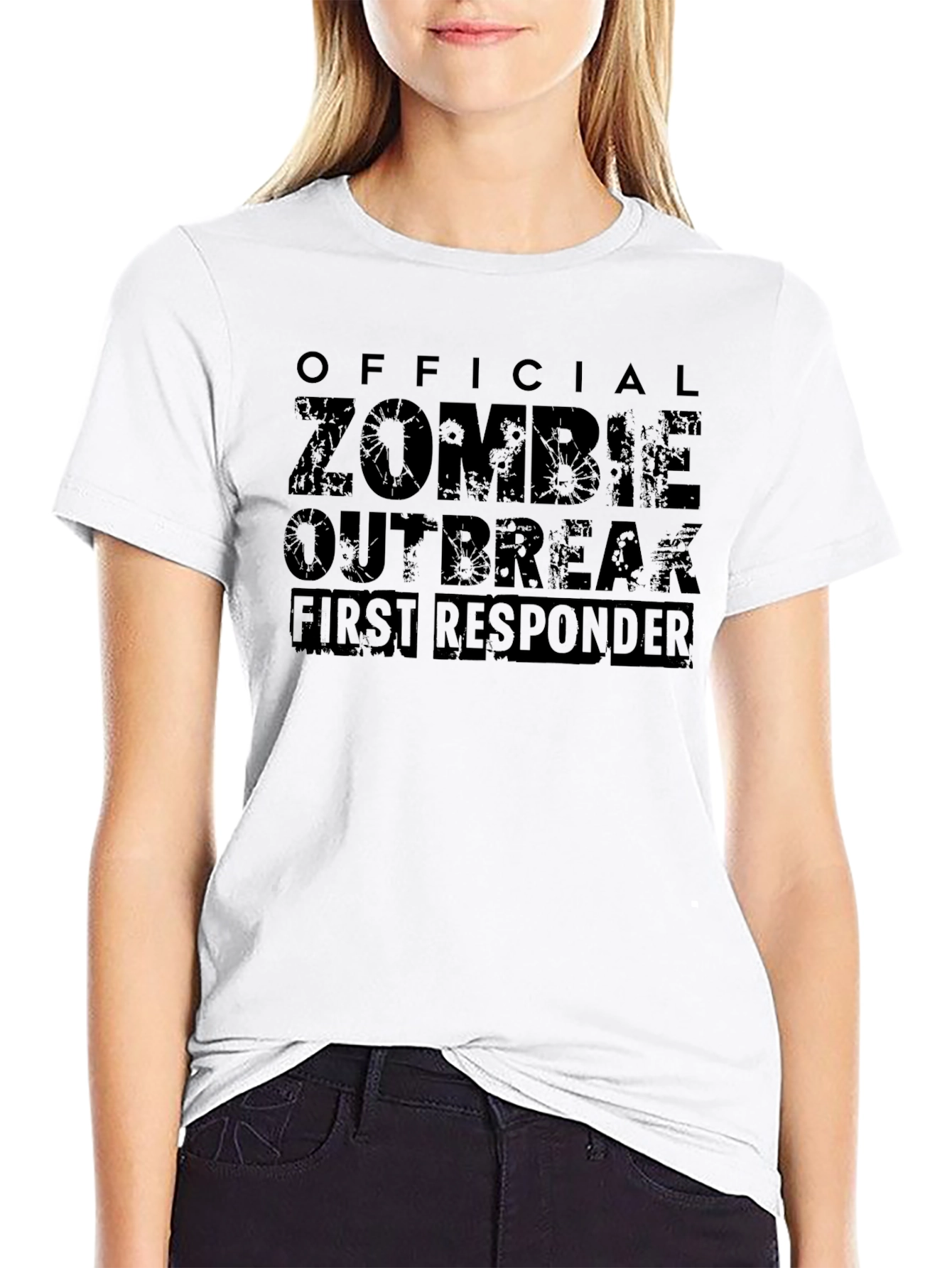 Zombie Outbreak First Responder Graphic T-Shirt