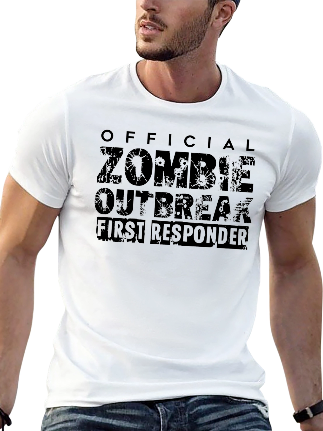Zombie Outbreak First Responder Graphic T-Shirt