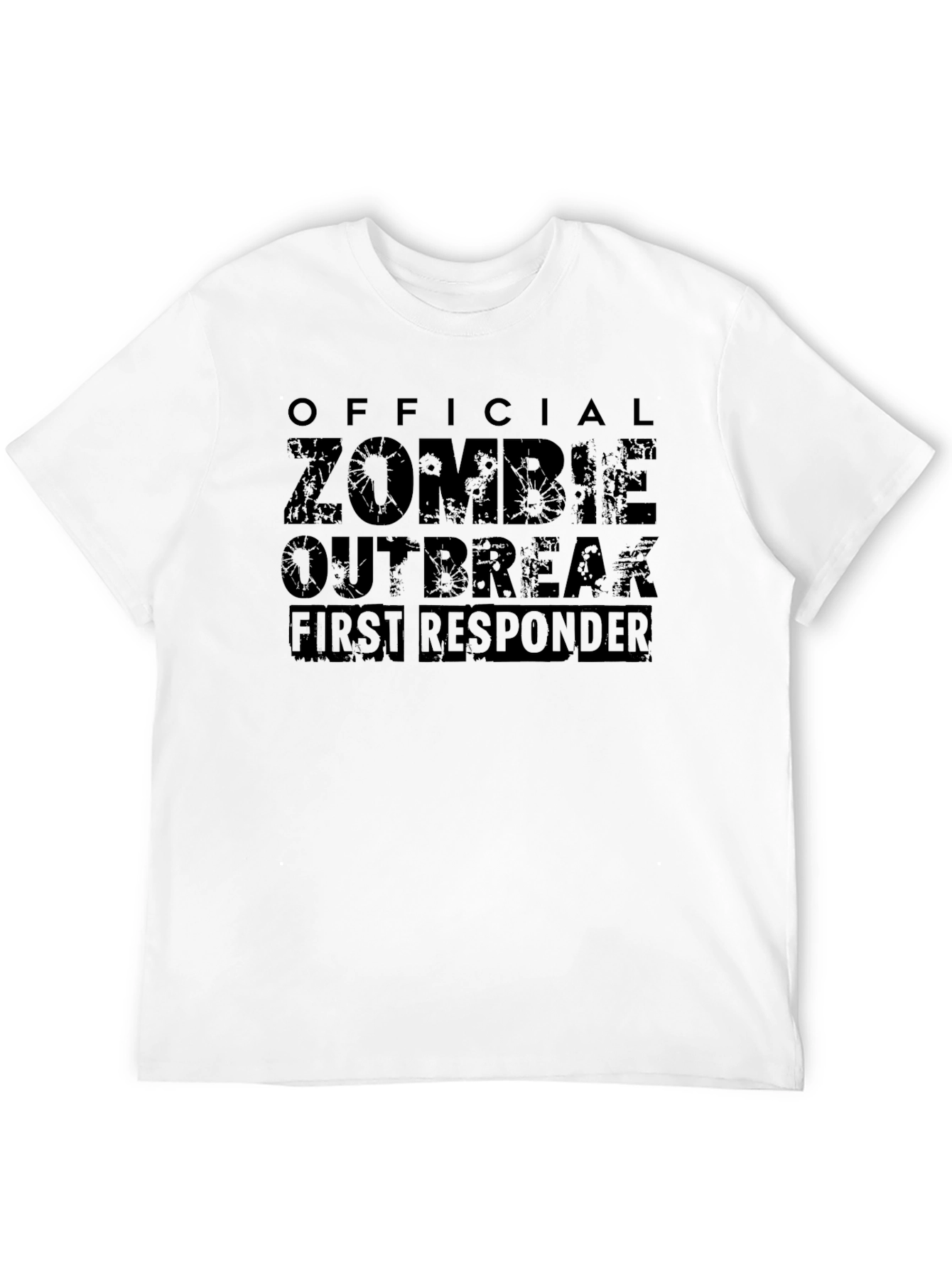 Zombie Outbreak First Responder Graphic T-Shirt