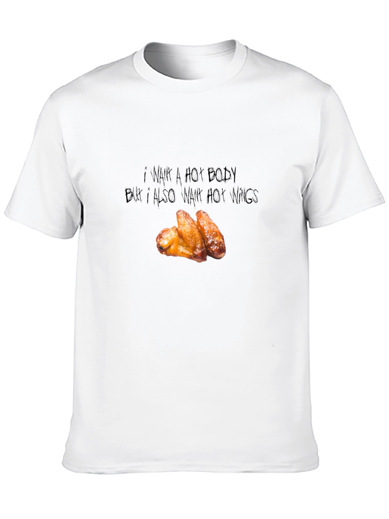 Funny Hot Wings Graphic T-Shirt