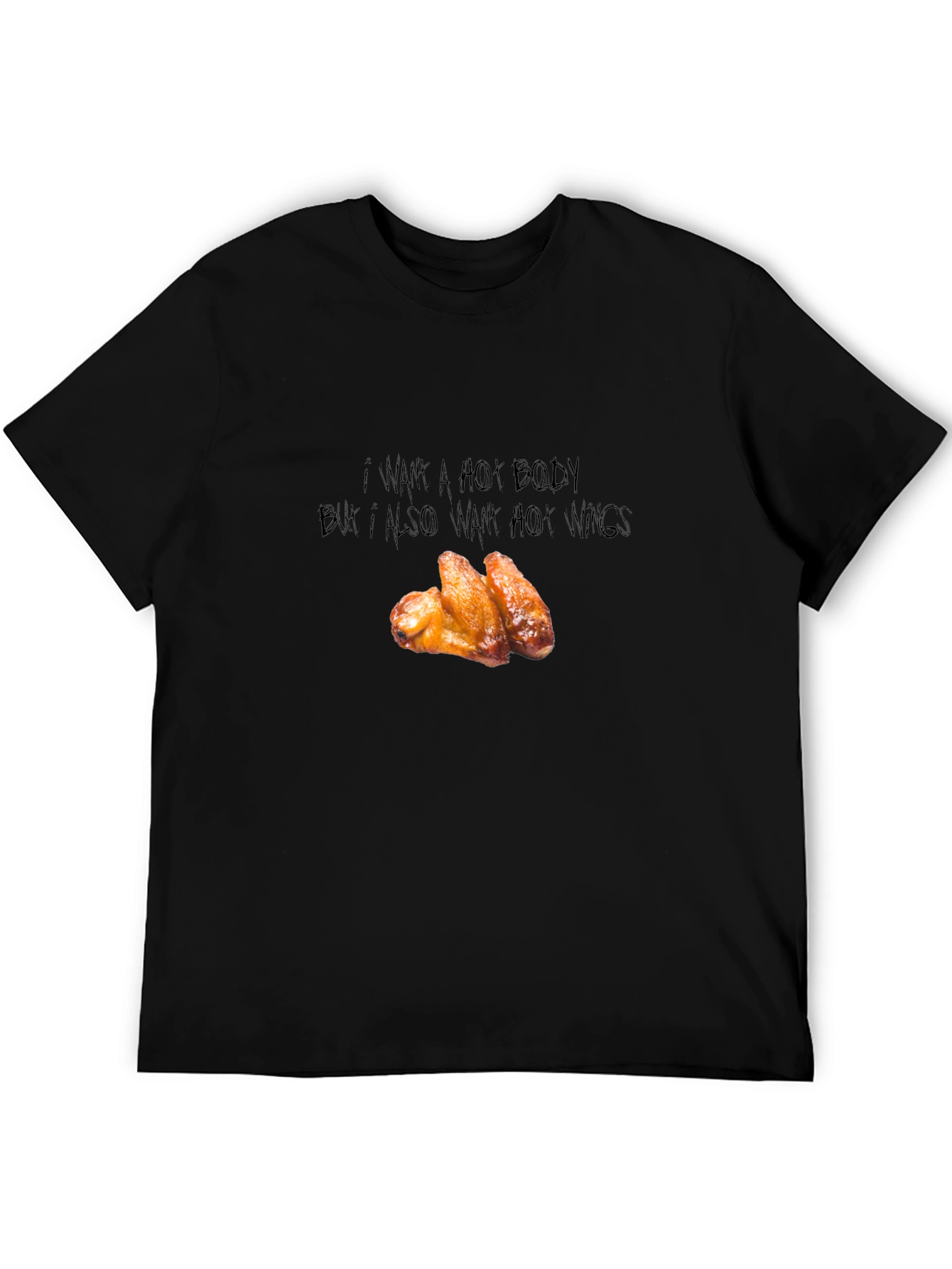 Funny Hot Wings Graphic T-Shirt