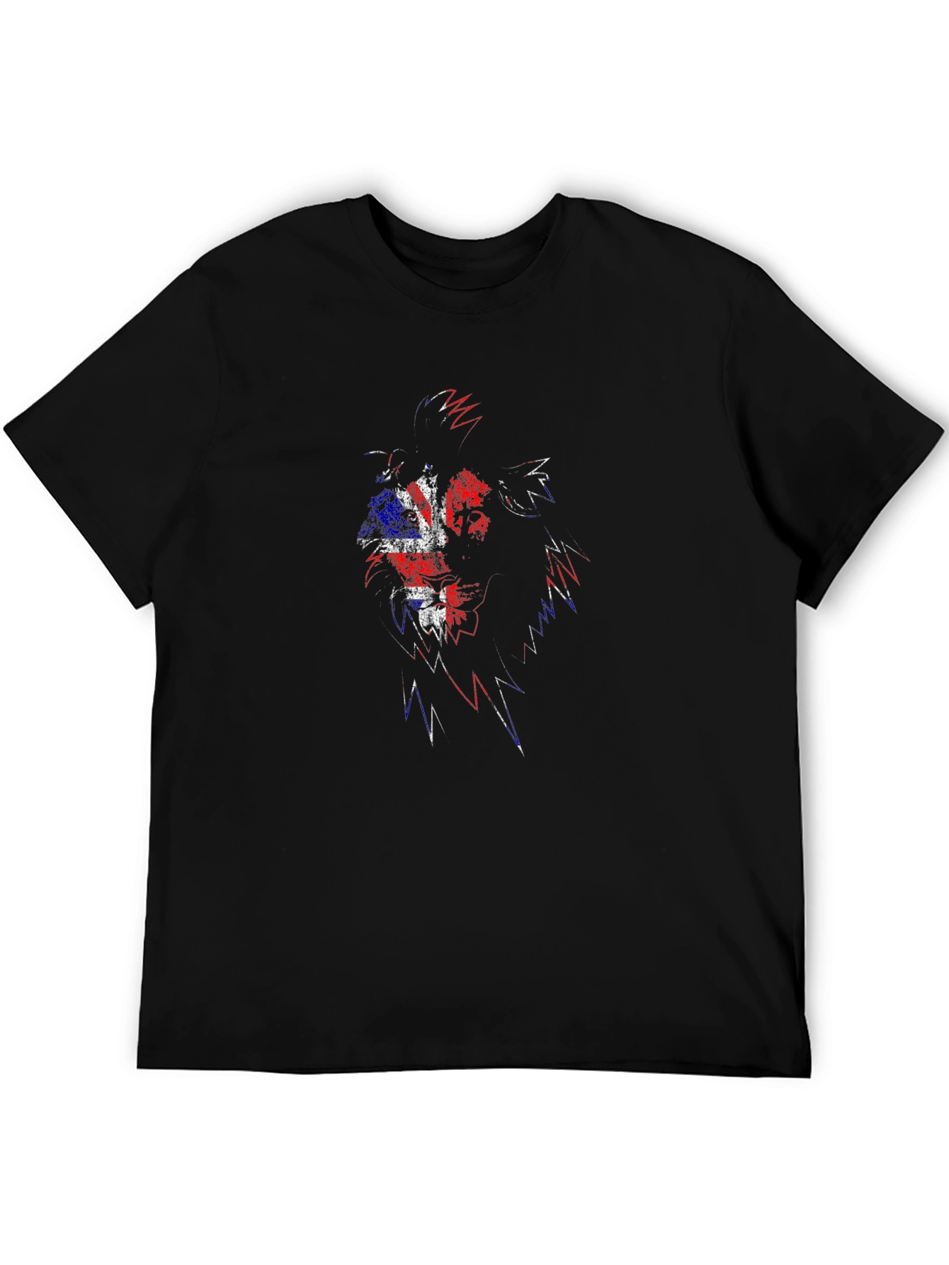 Union Jack Lion Black T-Shirt
