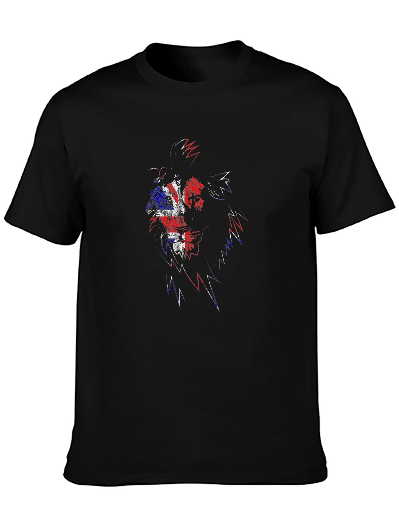 Union Jack Lion Black T-Shirt