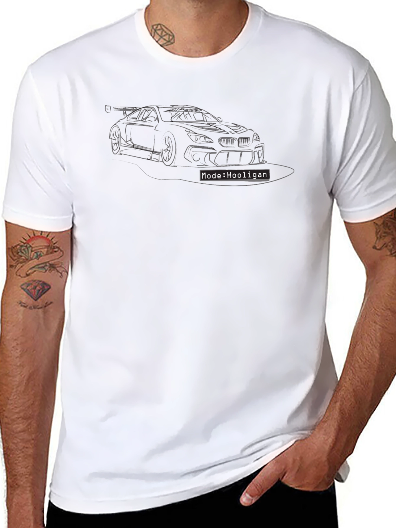 Mode:Hooligan Black Graphic Tee
