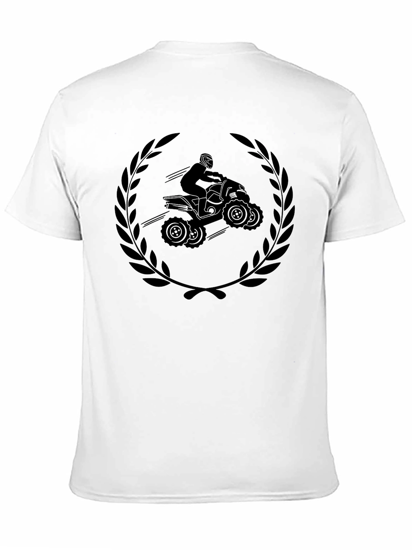 ATV Rider Graphic Tee - Black Cotton T-Shirt