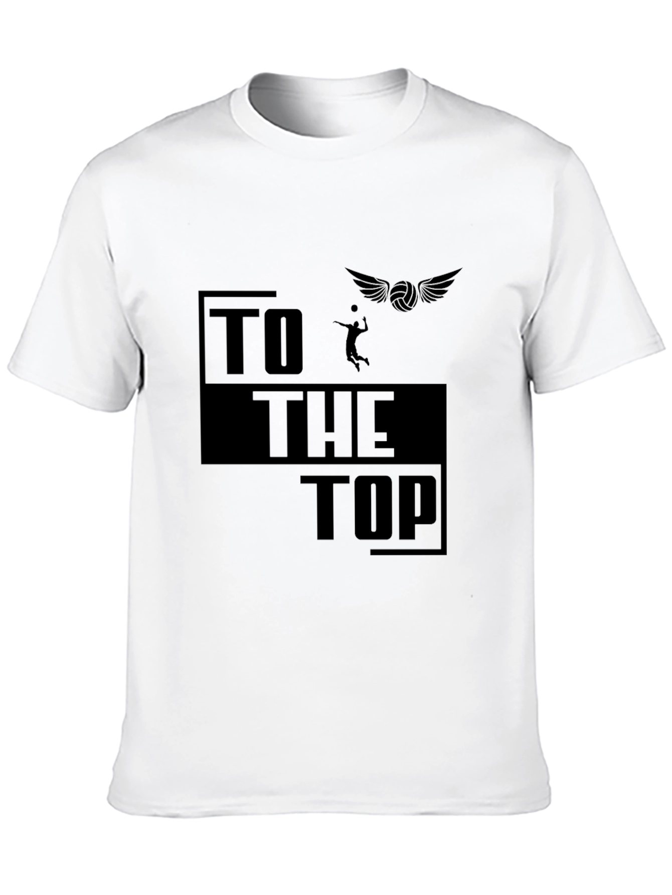 Volleyball Graphic T-Shirt - To The Top