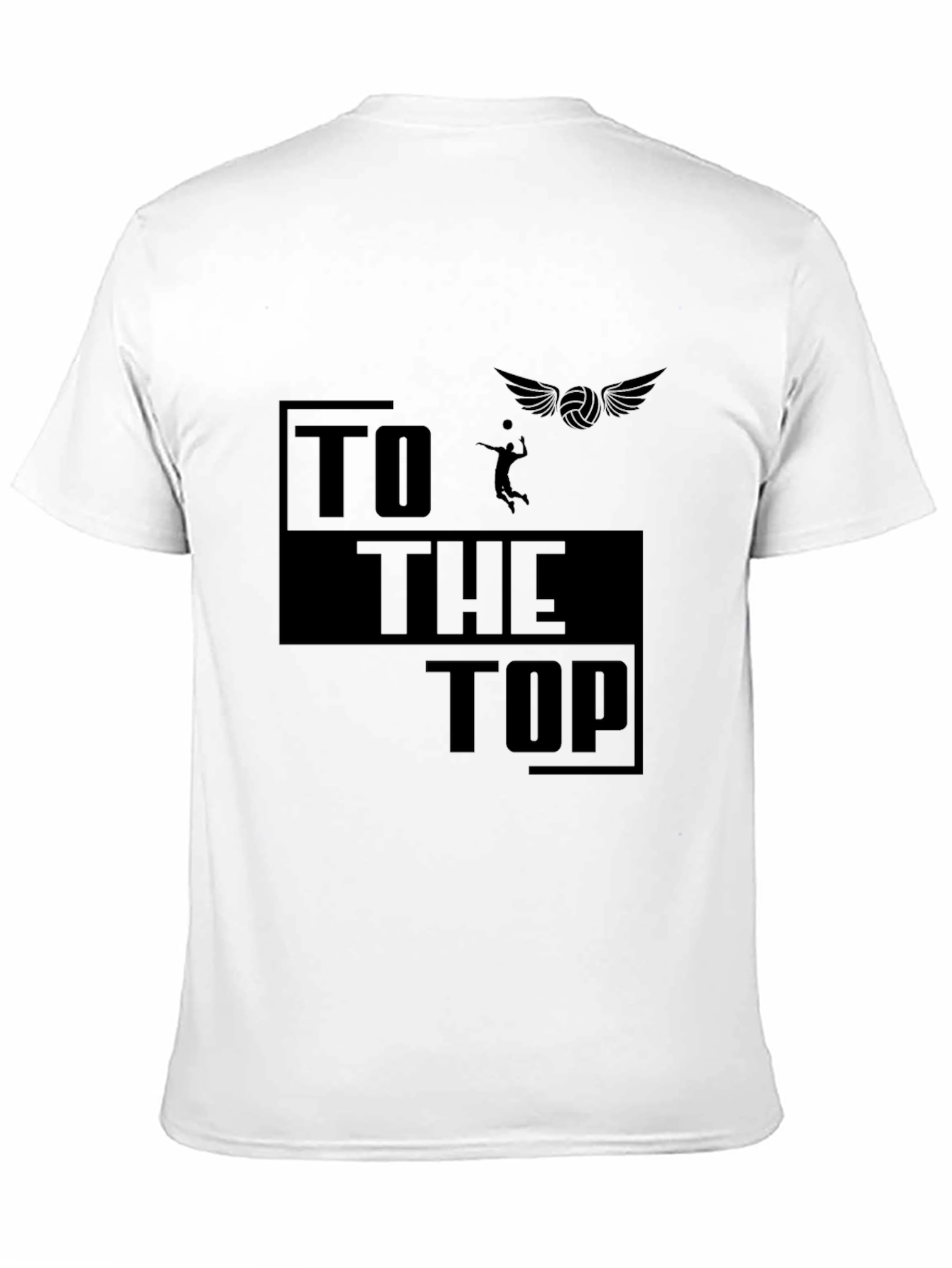 Volleyball Graphic T-Shirt - To The Top