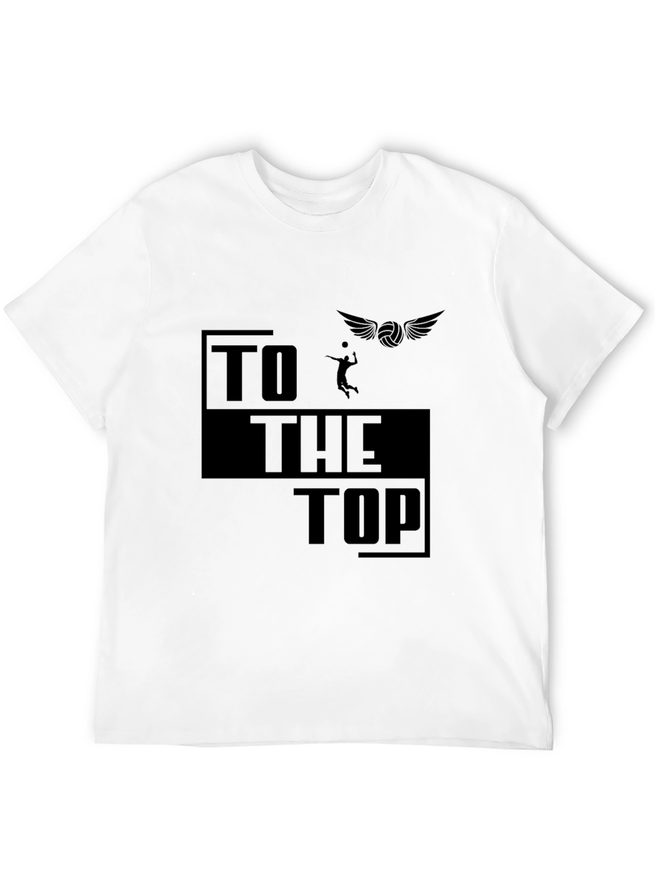 Volleyball Graphic T-Shirt - To The Top