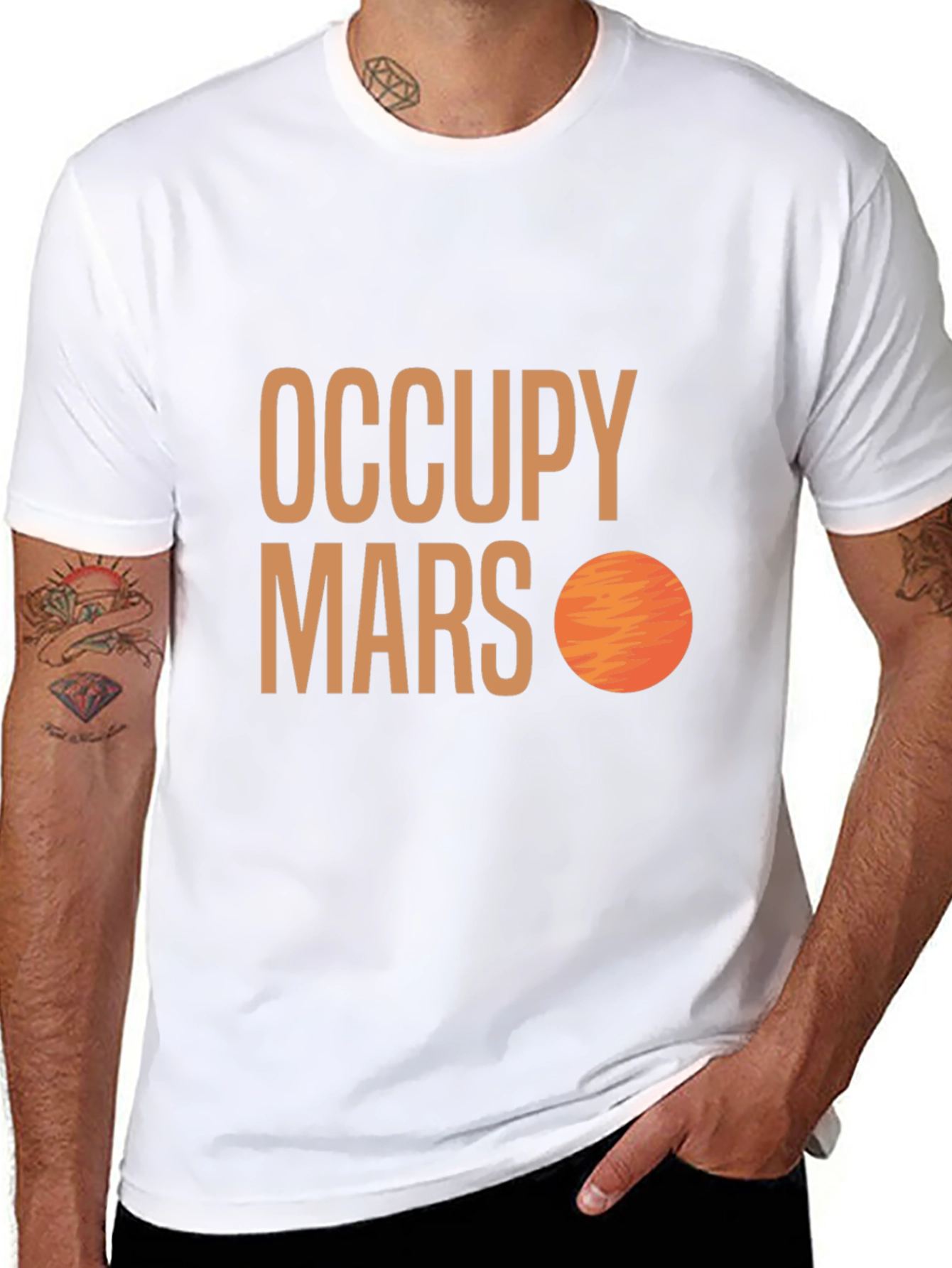 Occupy Mars Graphic T-Shirt - Sci-Fi Space Tee