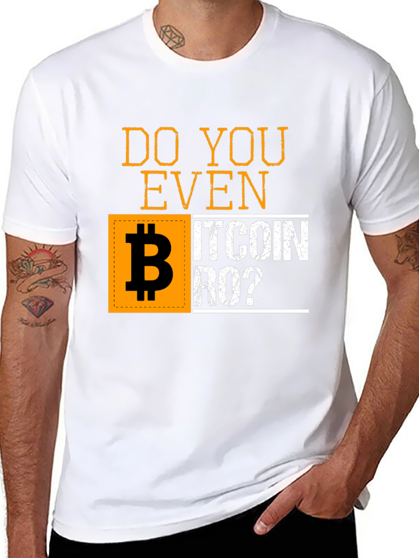 Do You Even Bitcoin Bro? Black Graphic T-Shirt