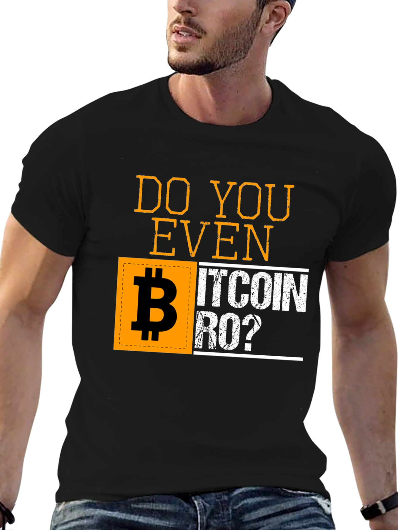 Do You Even Bitcoin Bro? Black Graphic T-Shirt