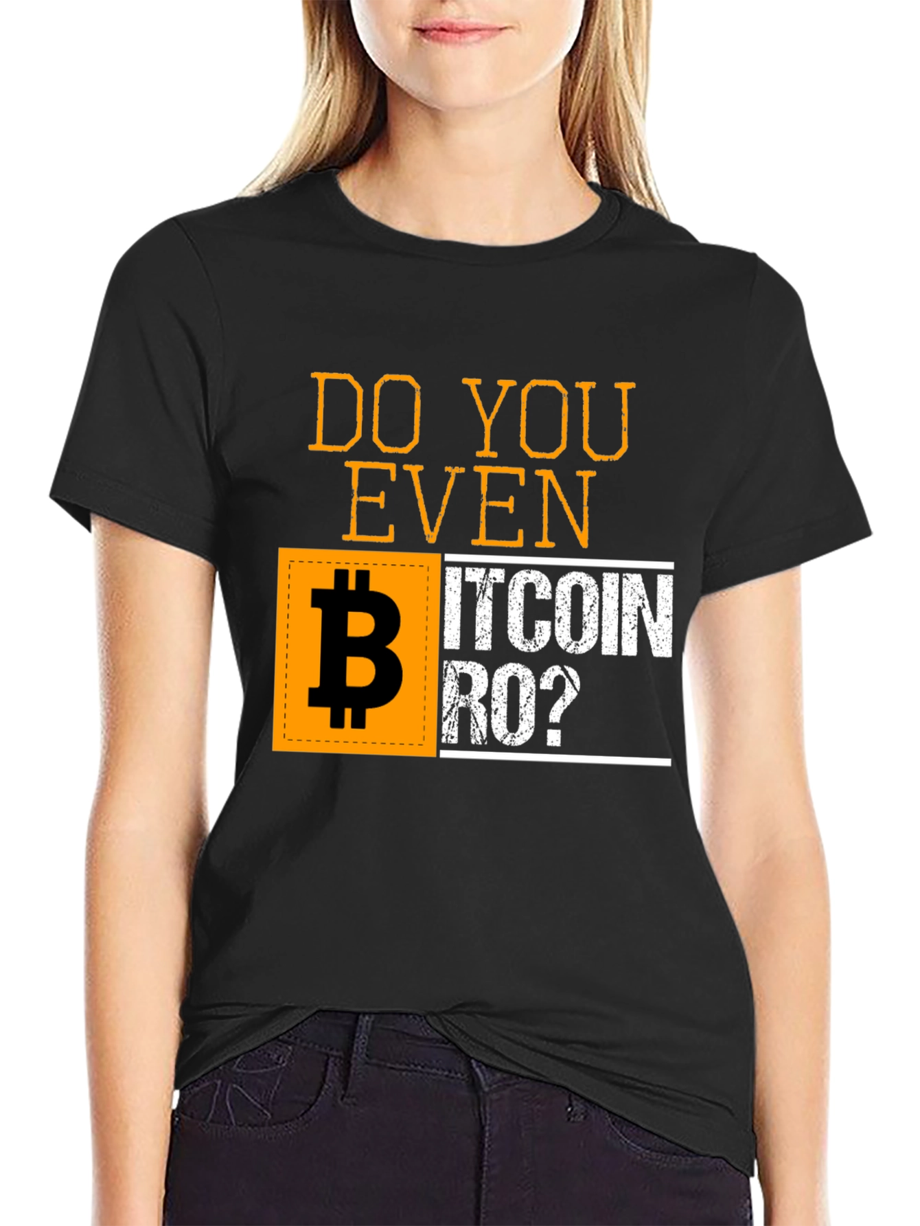 Do You Even Bitcoin Bro? Black Graphic T-Shirt