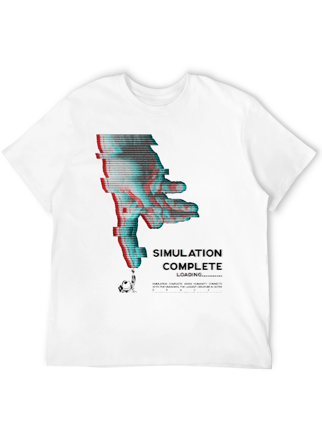 Simulation Complete Glitch T-Shirt