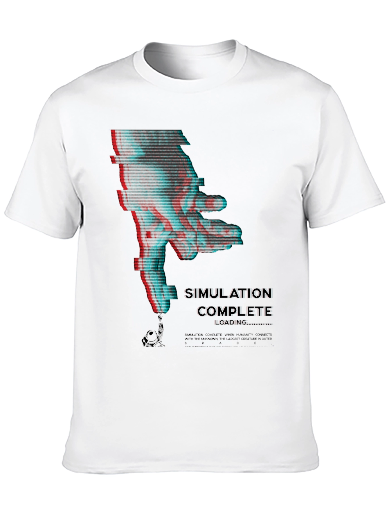 Simulation Complete Glitch T-Shirt