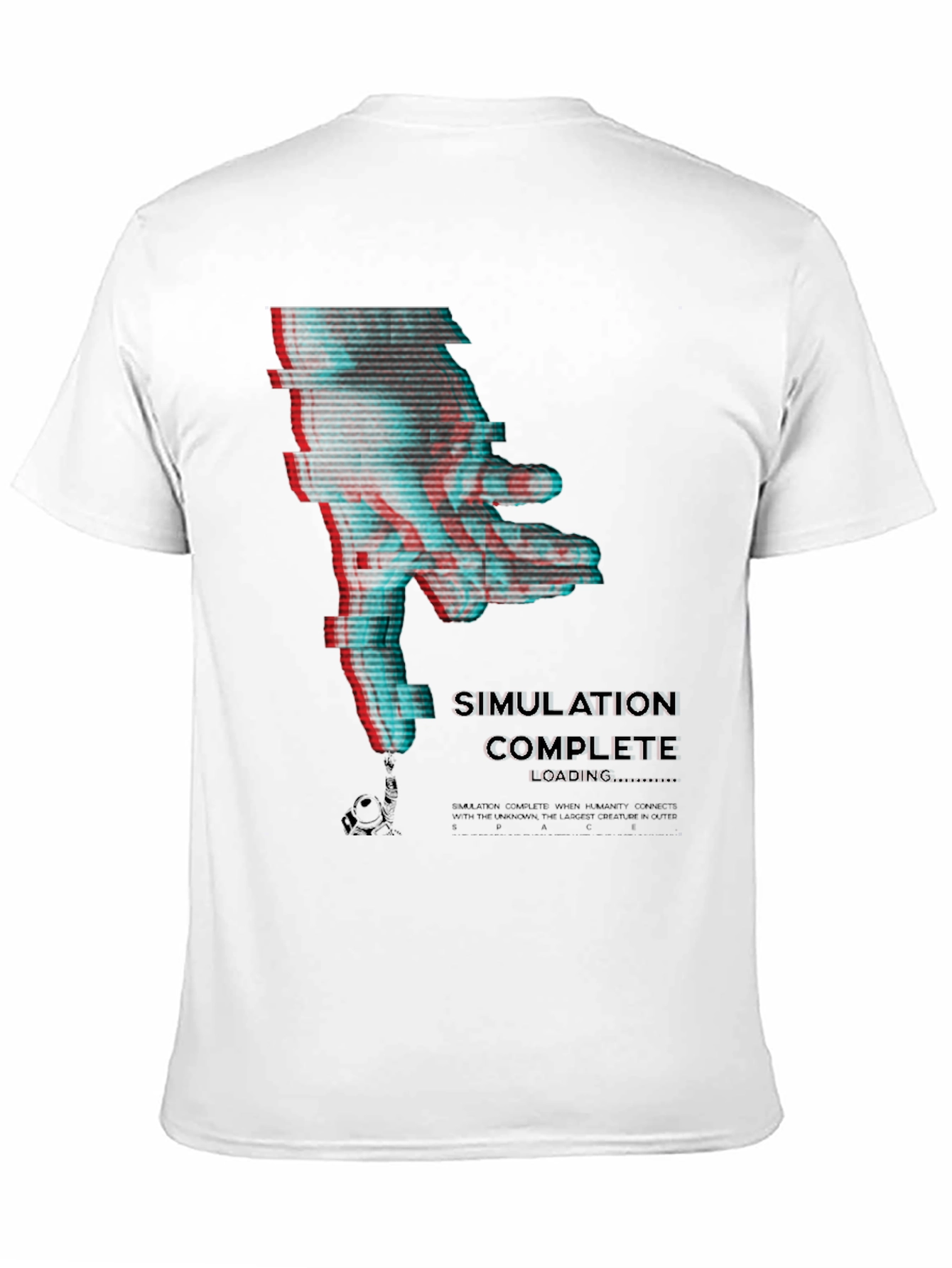 Simulation Complete Glitch T-Shirt