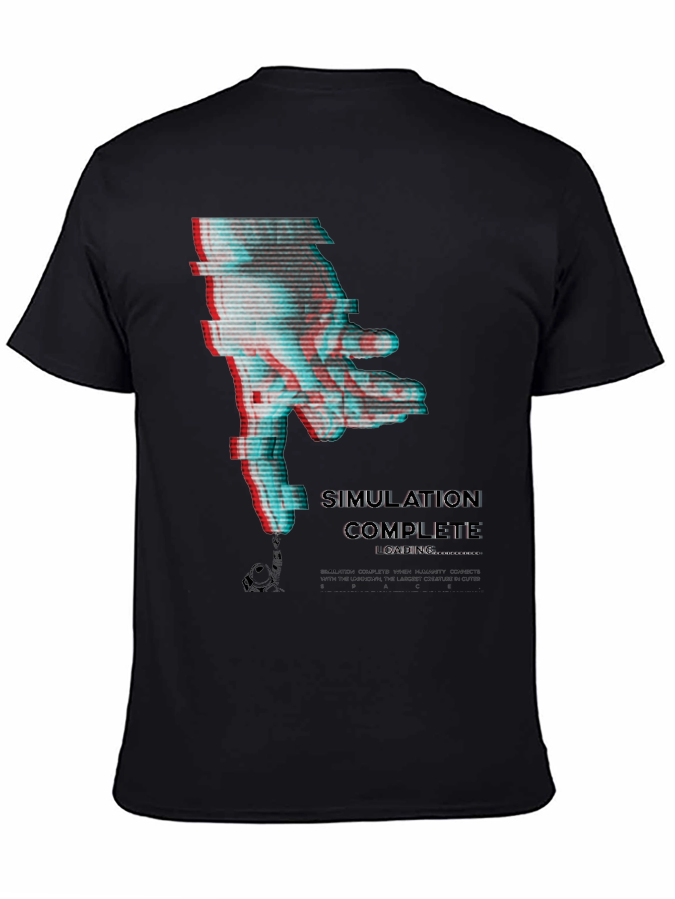 Simulation Complete Glitch T-Shirt