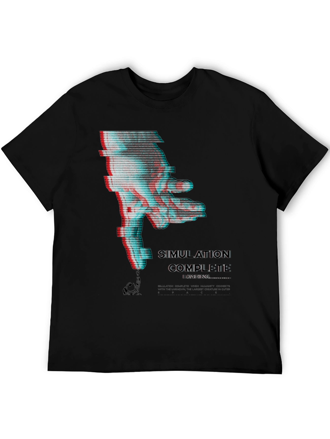 Simulation Complete Glitch T-Shirt