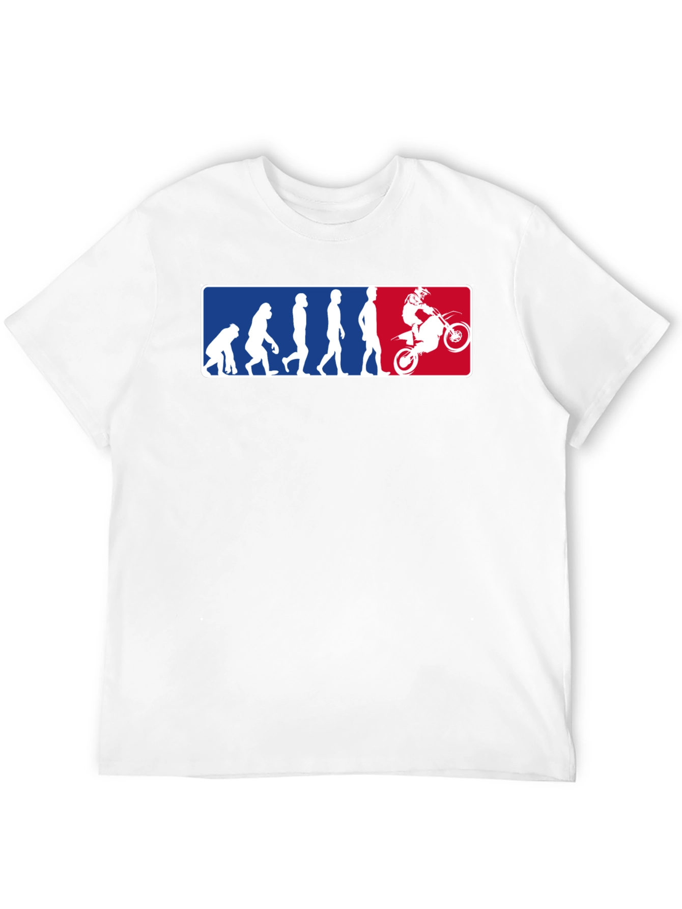 Evolution of Man to Motocross T-Shirt