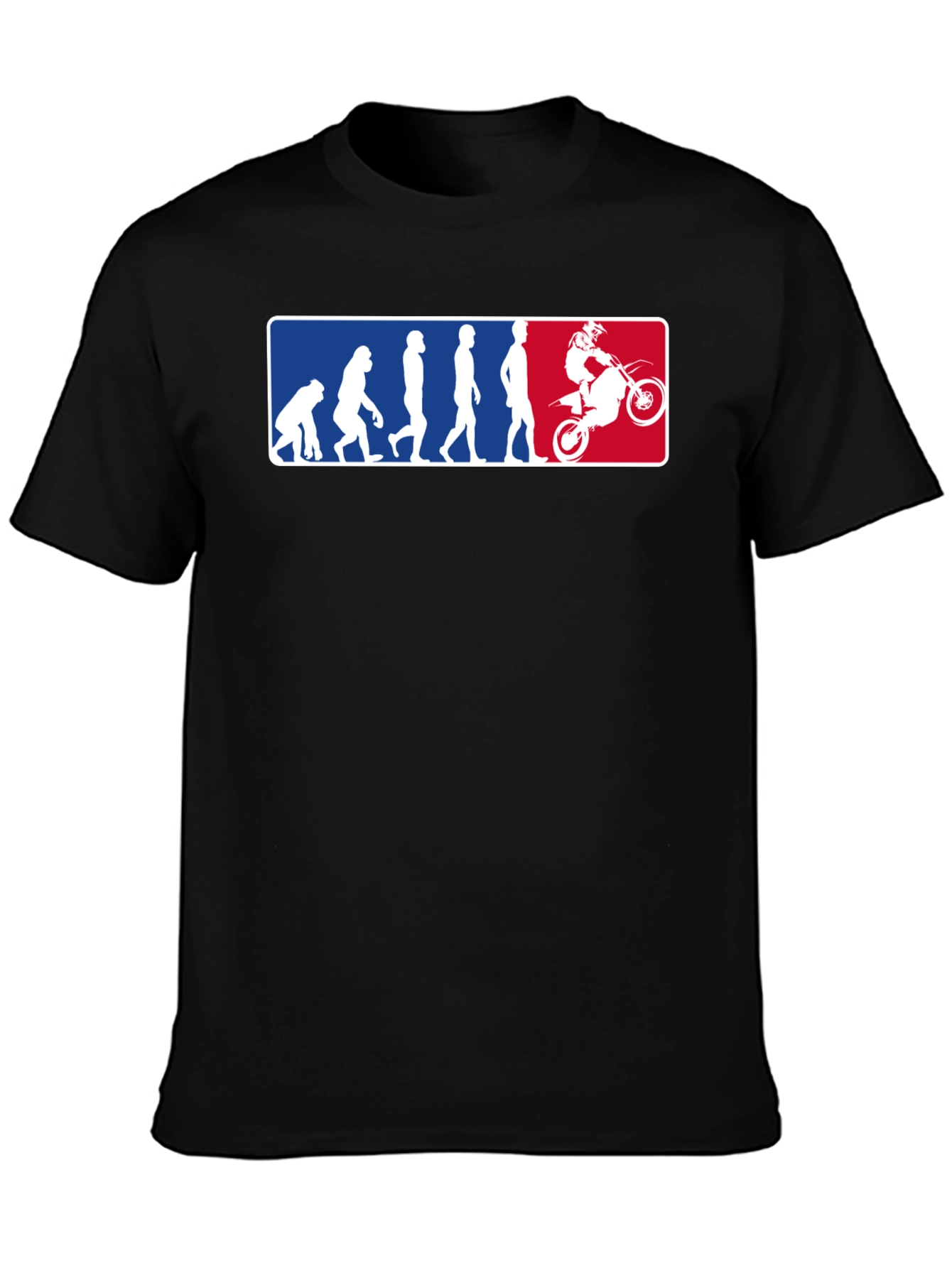 Evolution of Man to Motocross T-Shirt
