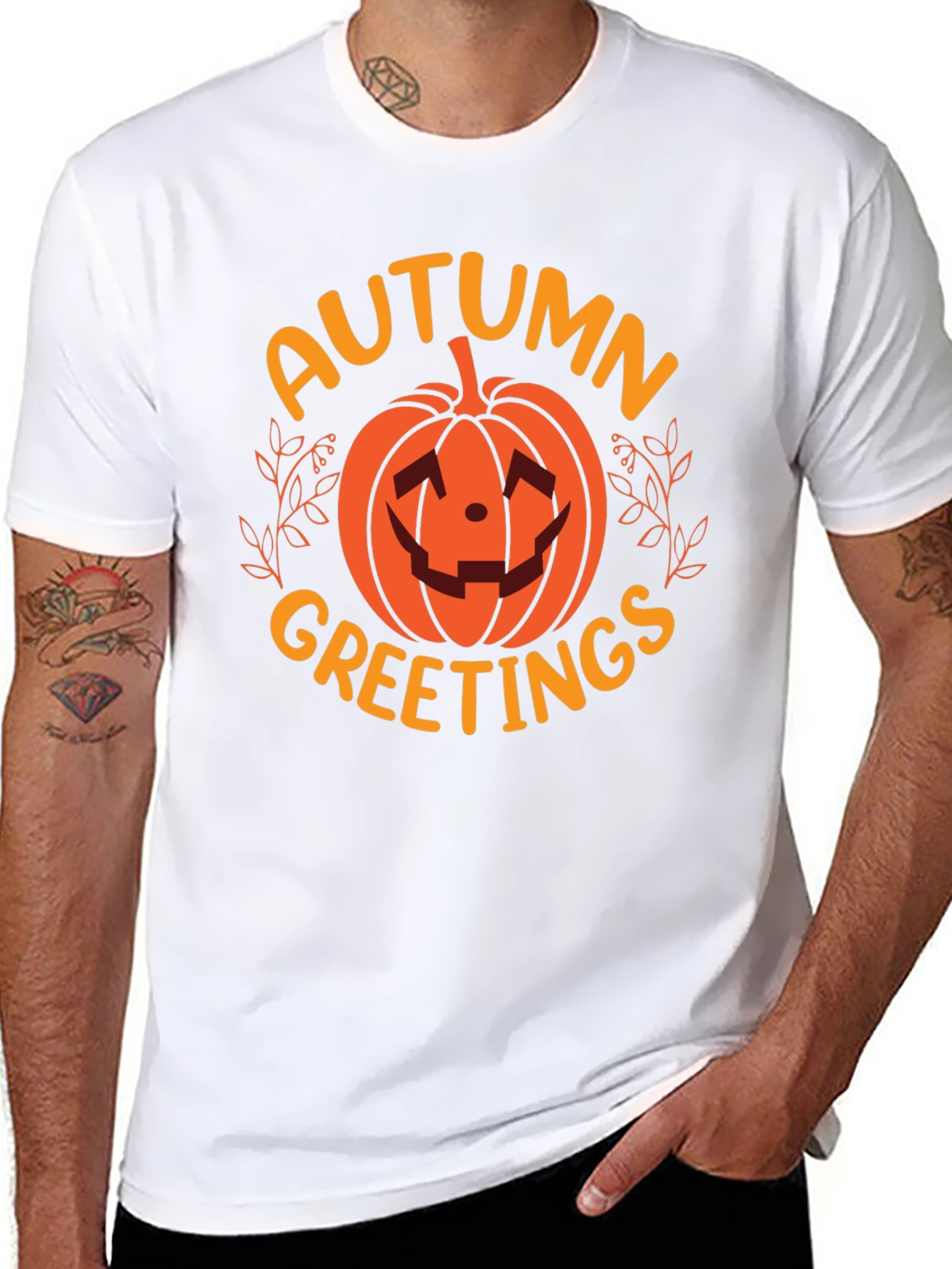 Autumn Greetings Pumpkin T-Shirt