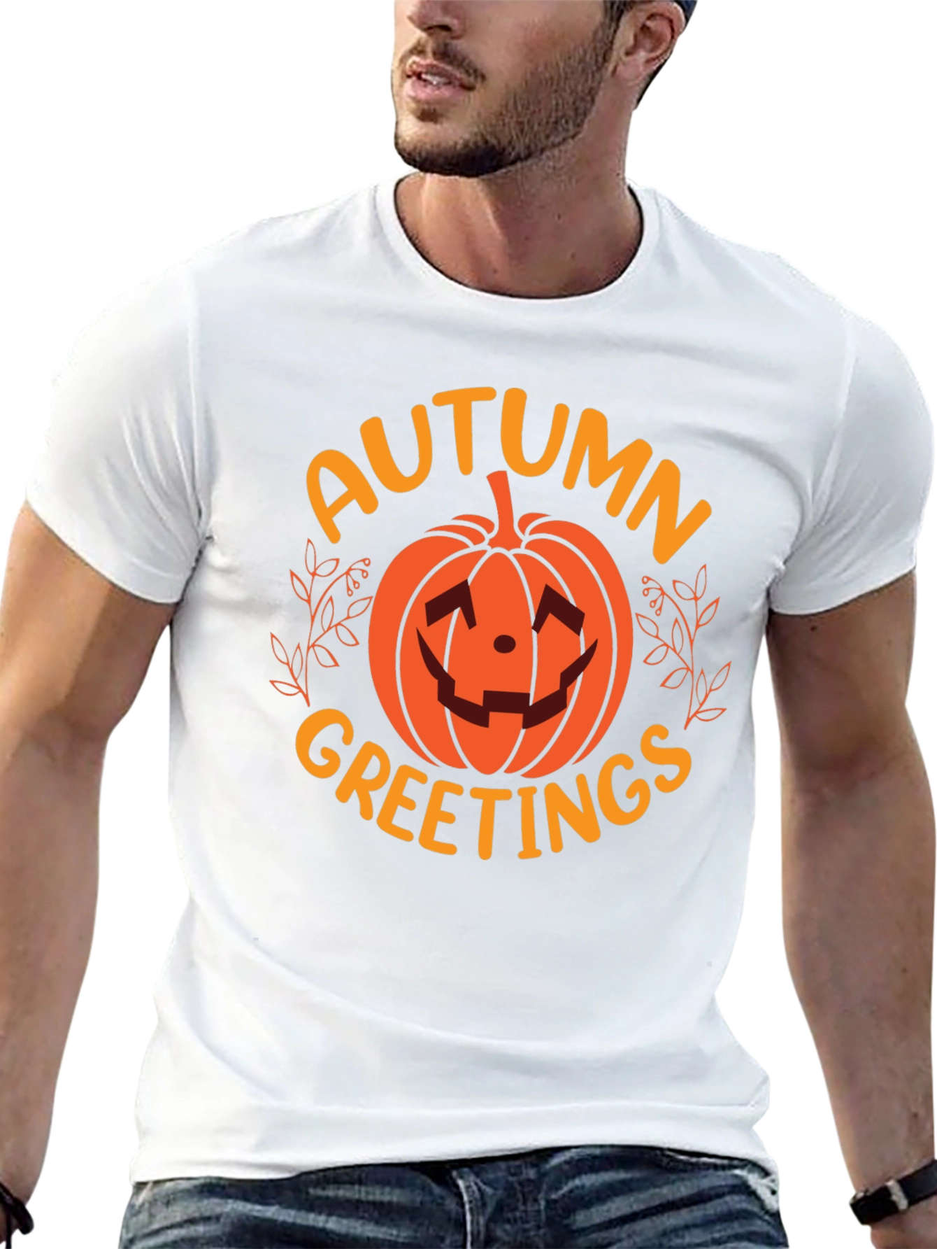 Autumn Greetings Pumpkin T-Shirt