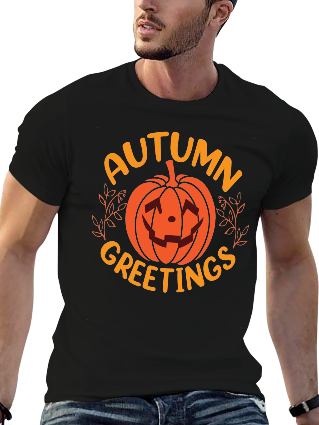 Autumn Greetings Pumpkin T-Shirt
