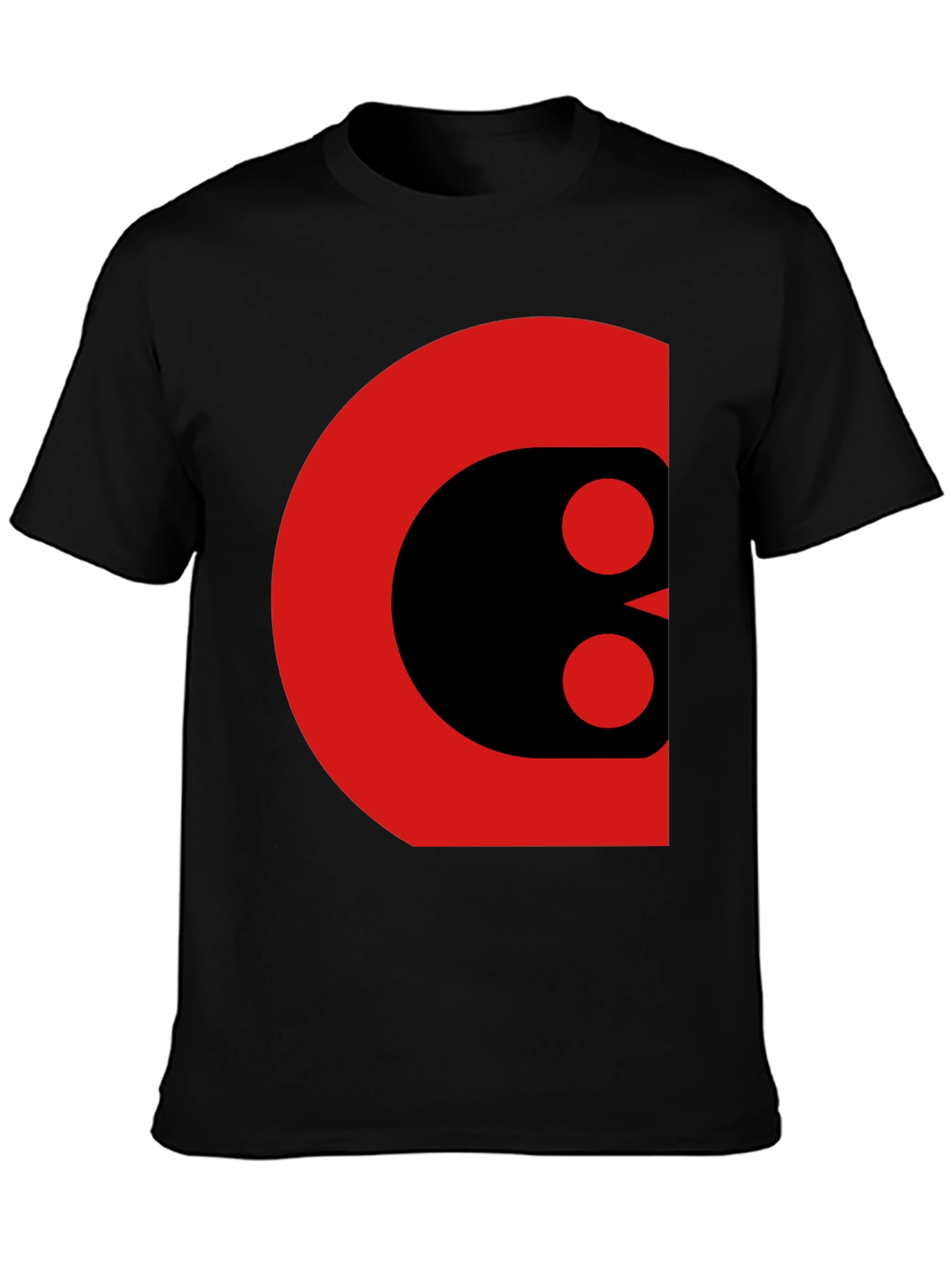 Bold Graphic Tee - Abstract Red and Black Design