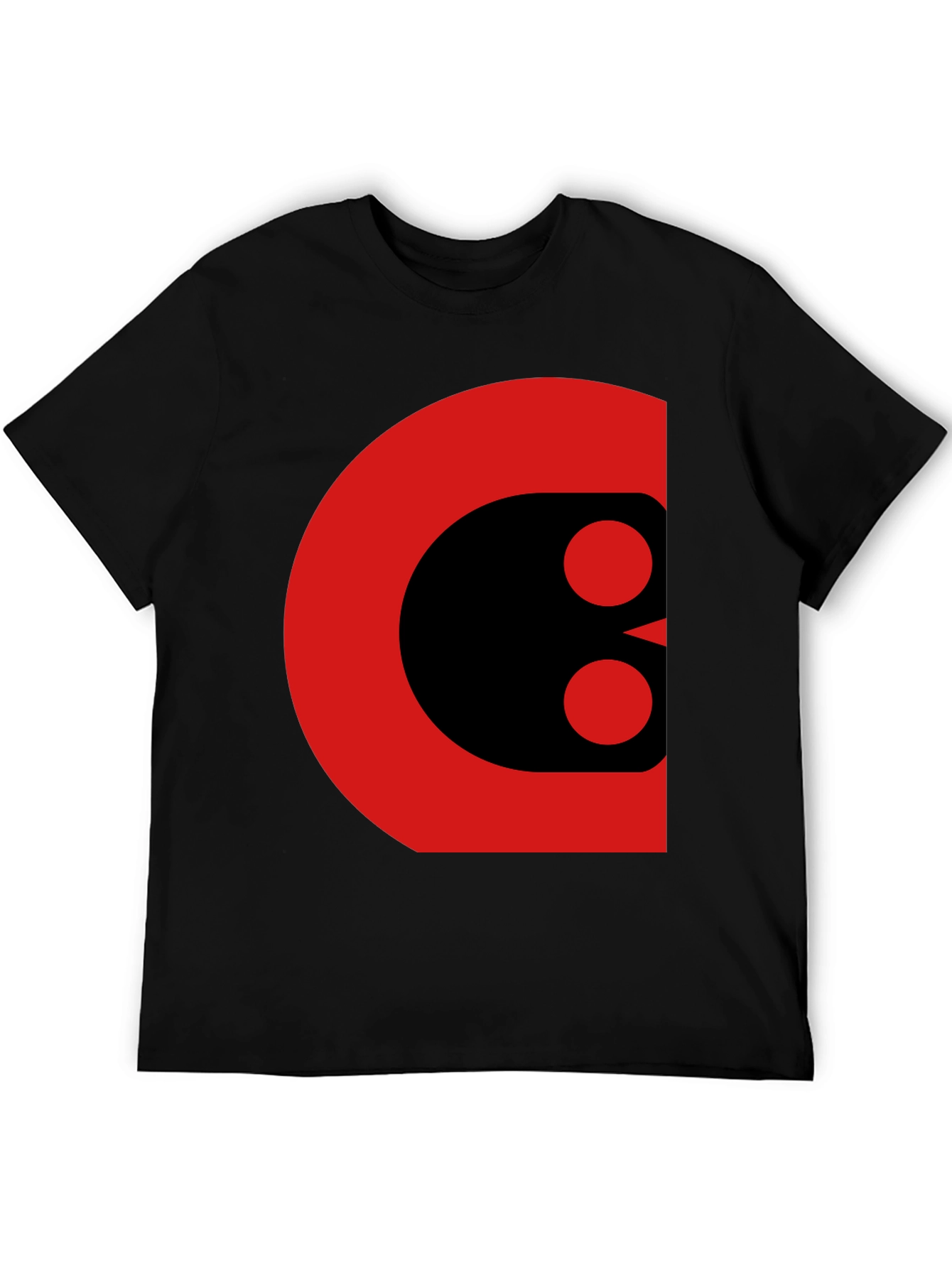 Bold Graphic Tee - Abstract Red and Black Design
