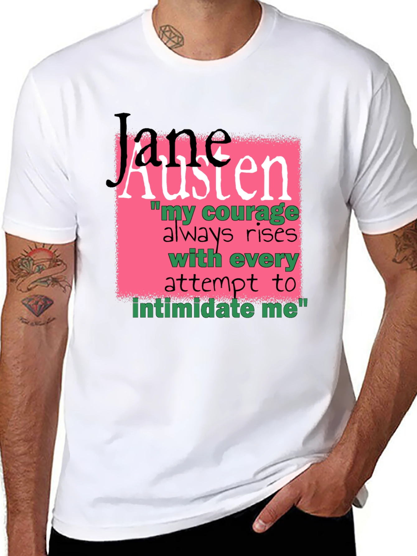 Jane Austen Quote Graphic T-Shirt