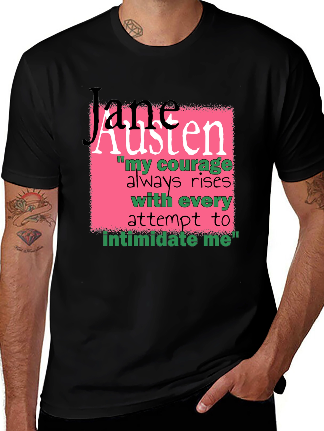 Jane Austen Quote Graphic T-Shirt