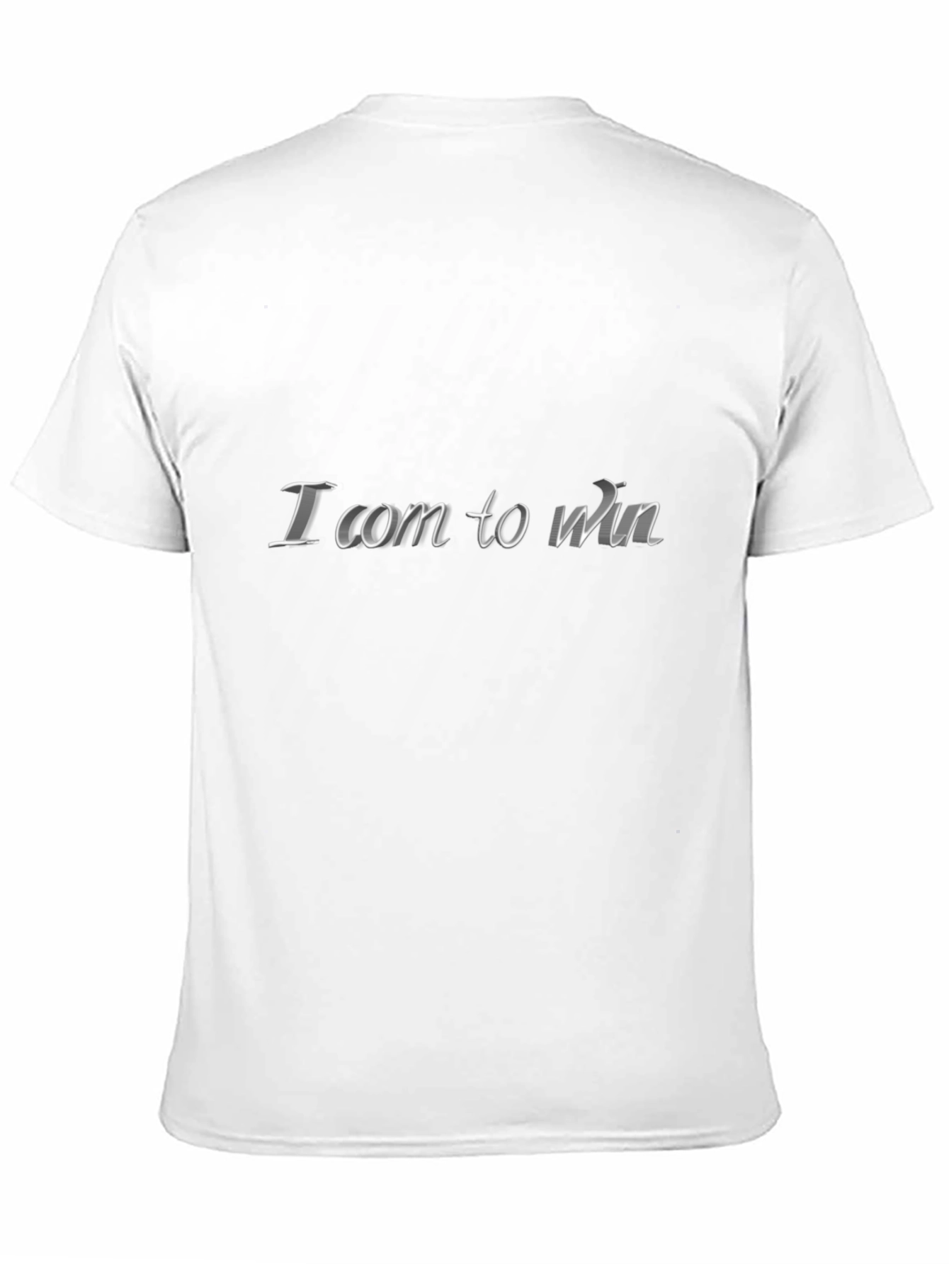 I Com To Win Black T-Shirt