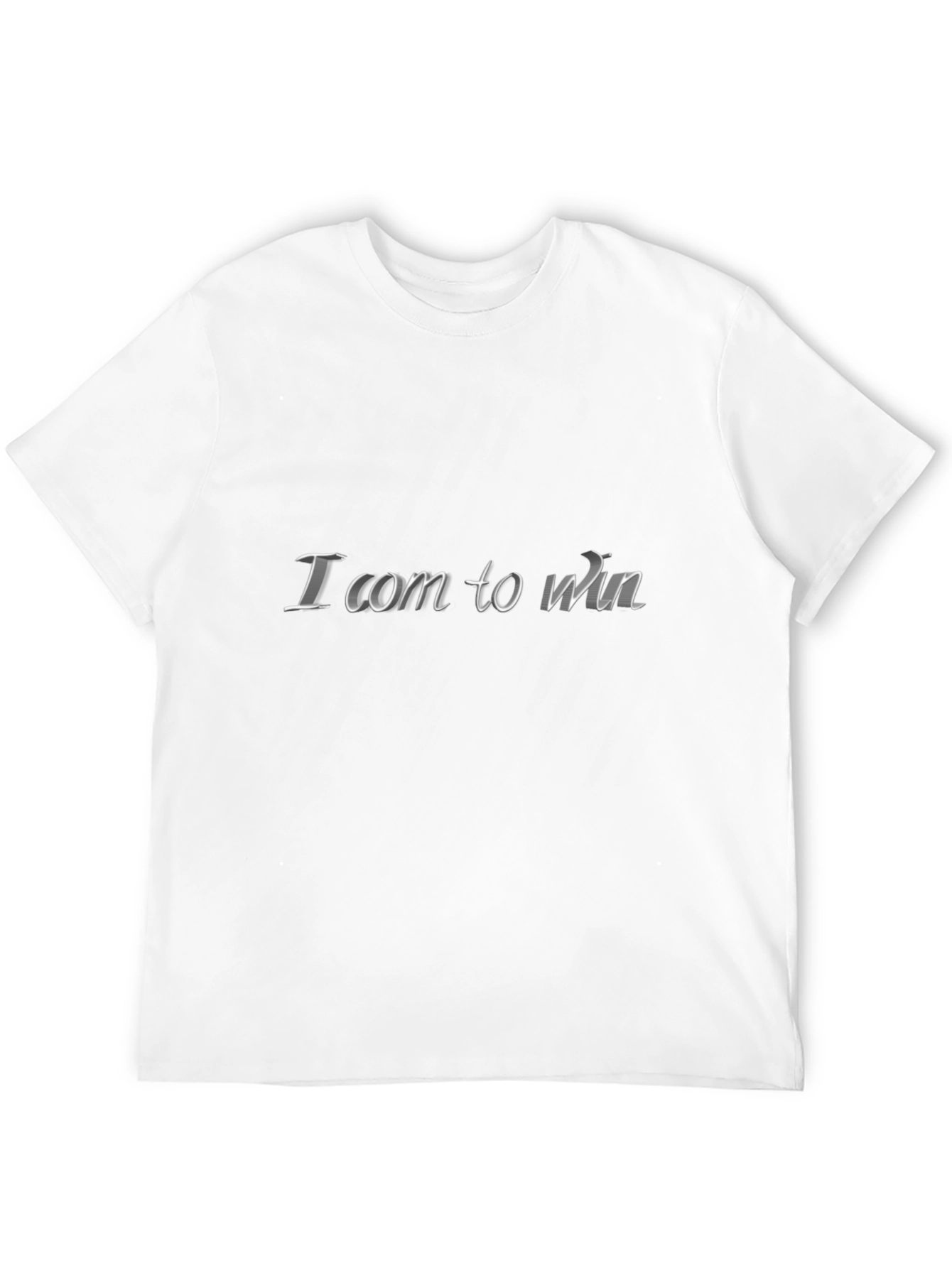 I Com To Win Black T-Shirt