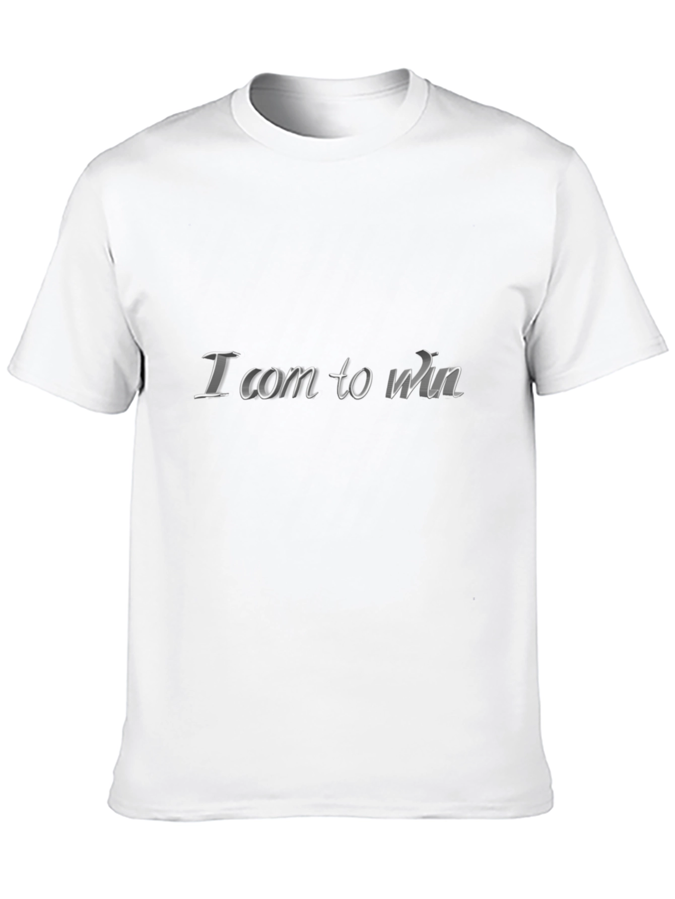 I Com To Win Black T-Shirt