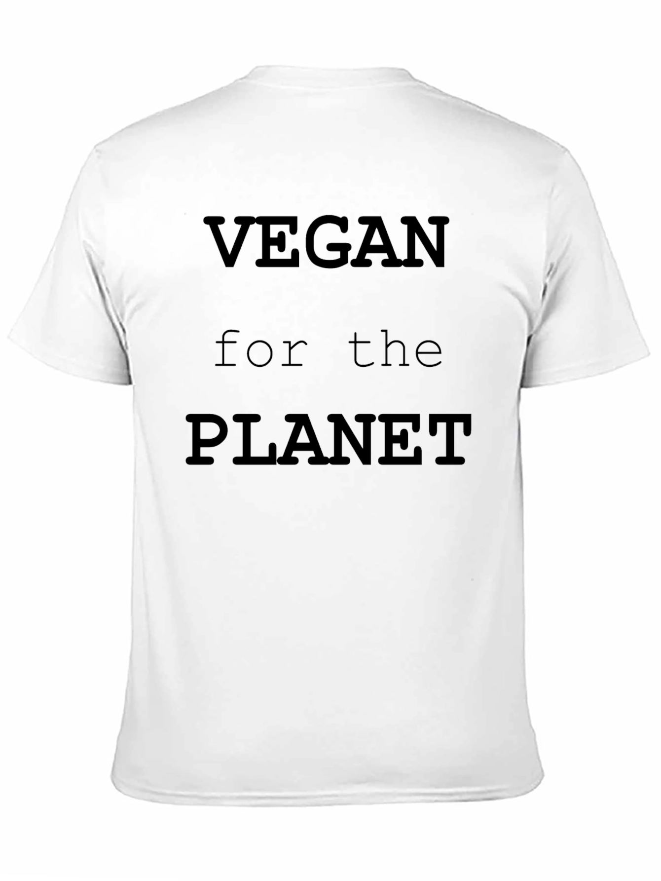 Vegan for the Planet Black T-Shirt