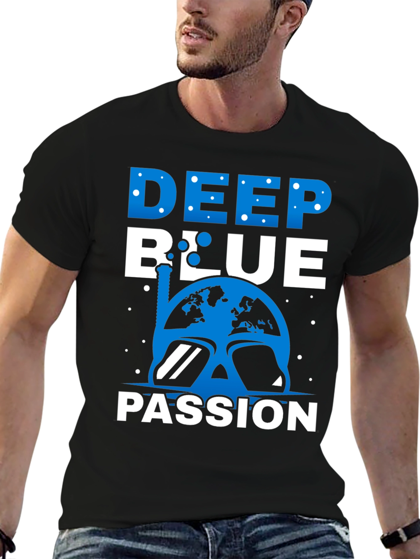 Deep Blue Passion T-Shirt - Scuba Diving Tee