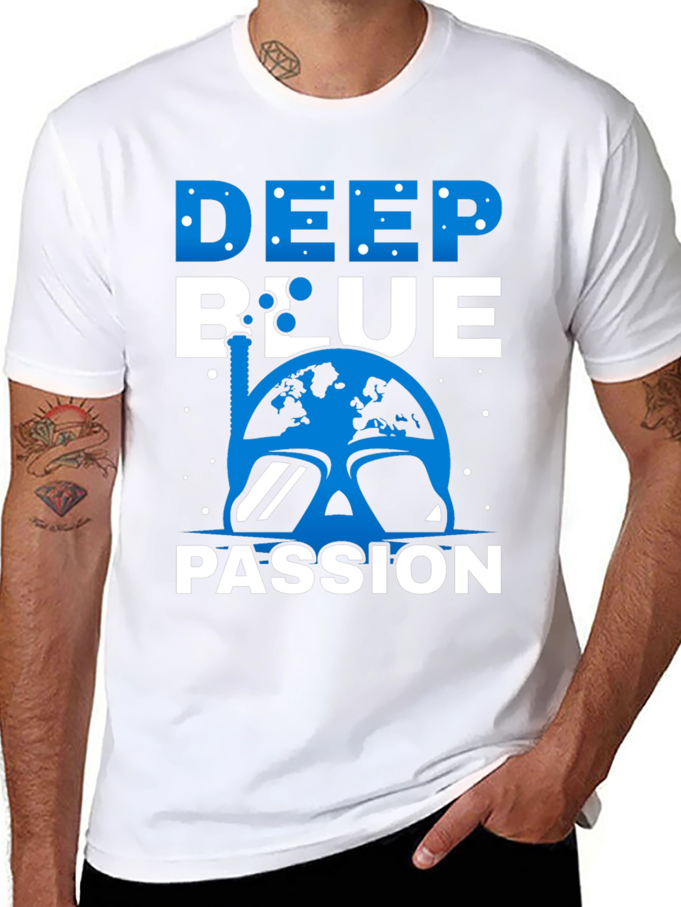 Deep Blue Passion T-Shirt - Scuba Diving Tee