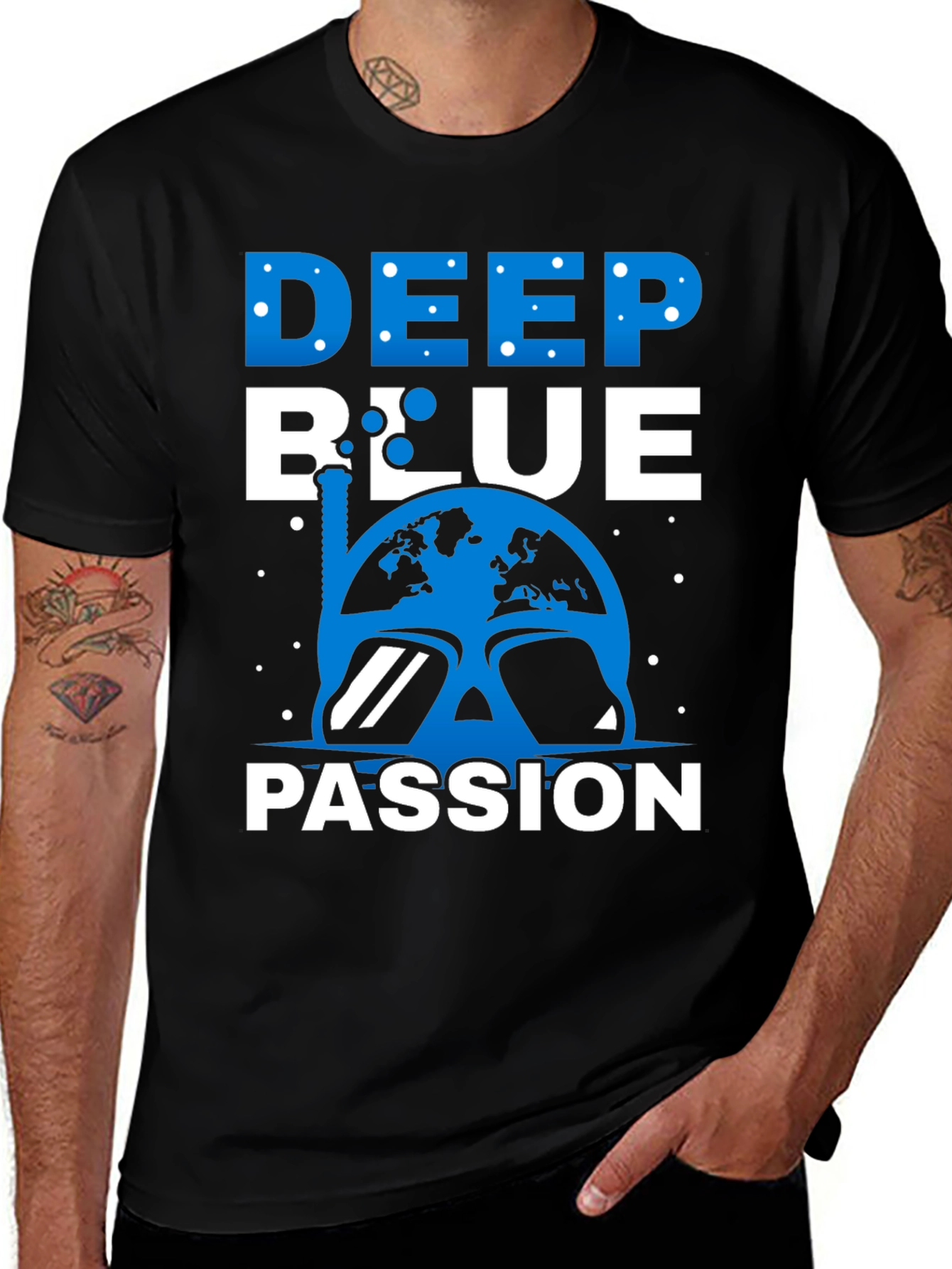 Deep Blue Passion T-Shirt - Scuba Diving Tee