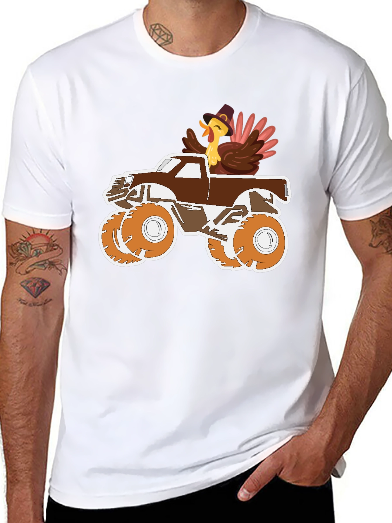 Turkey Monster Truck Graphic Tee