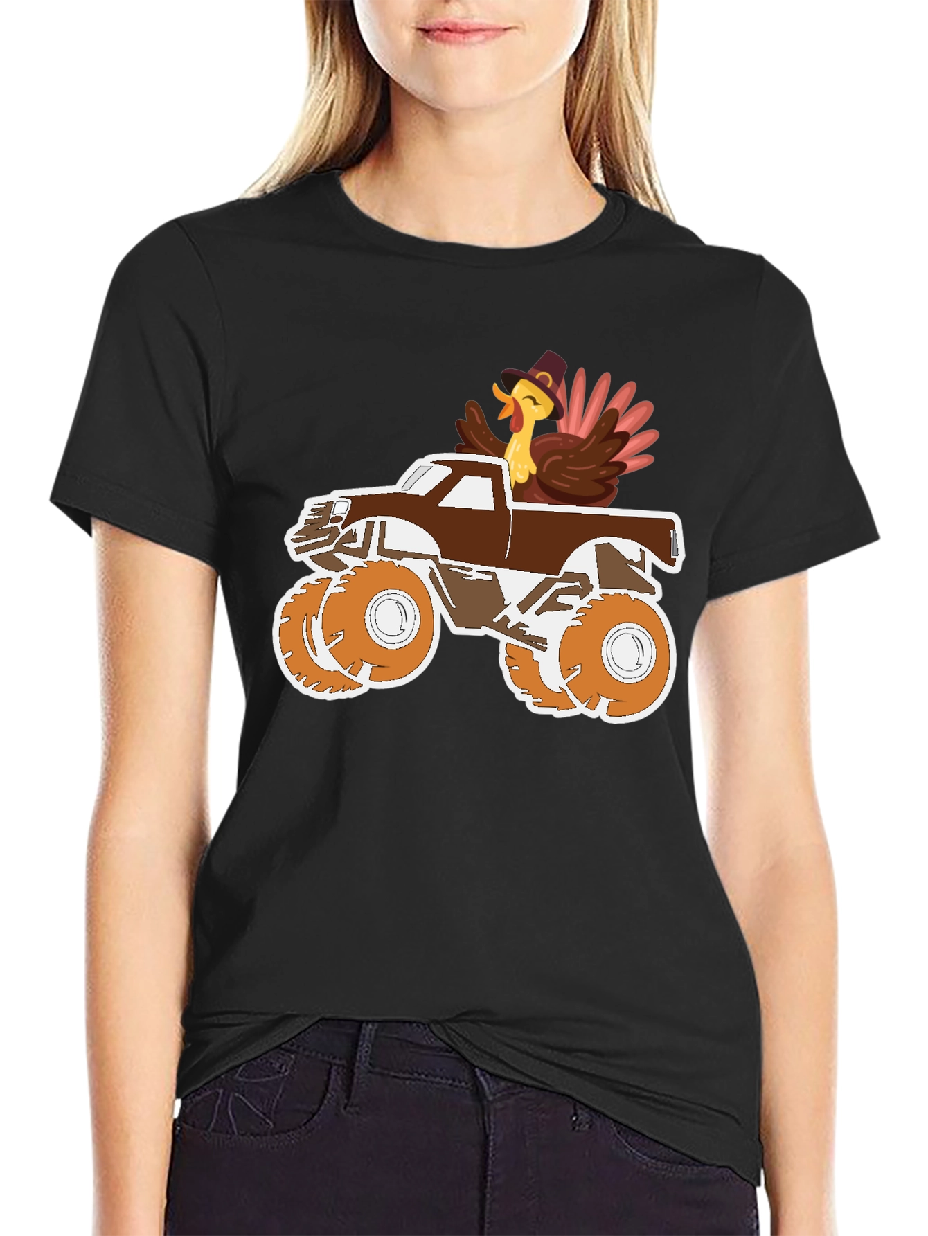 Turkey Monster Truck Graphic Tee