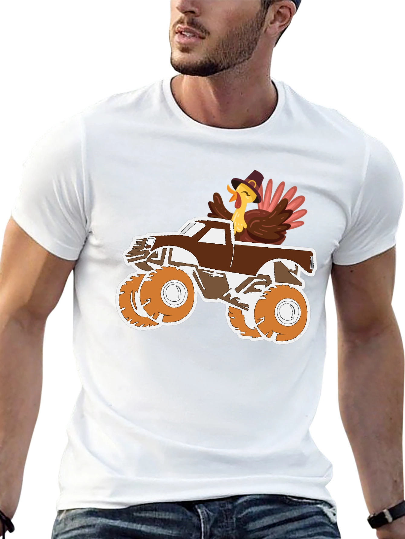 Turkey Monster Truck Graphic Tee