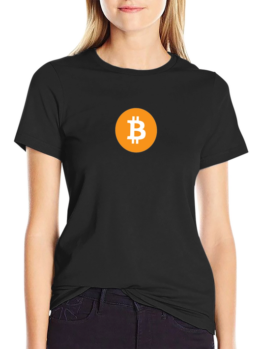 Bitcoin Logo Black T-Shirt Cryptocurrency Tee