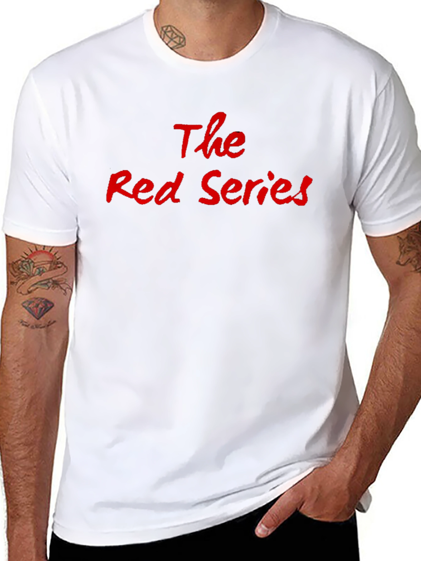 The Red Series Graphic T-Shirt - Casual Black Tee