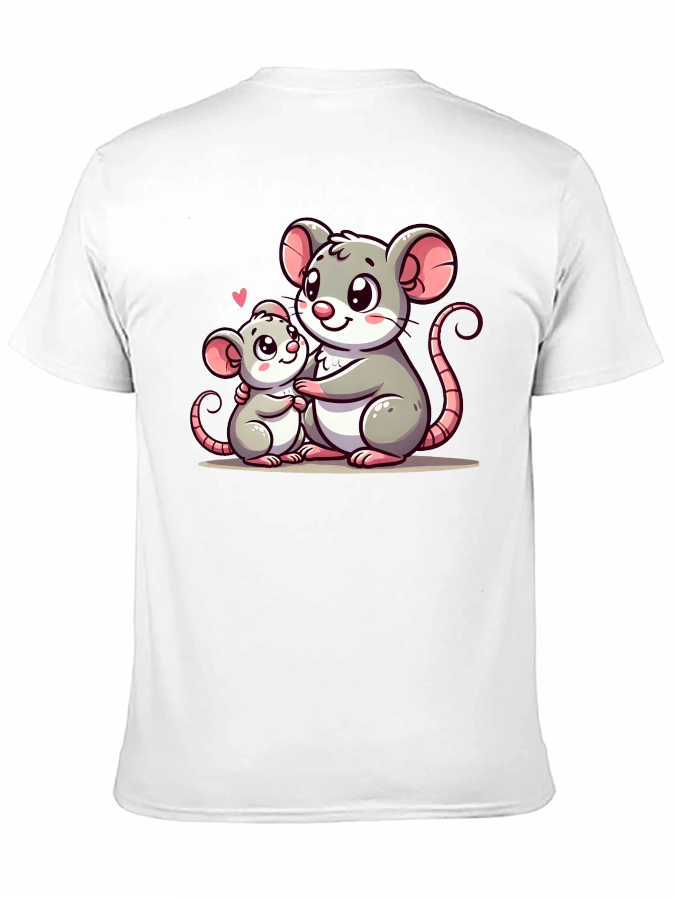 Cute Mouse Family Graphic T-Shirt