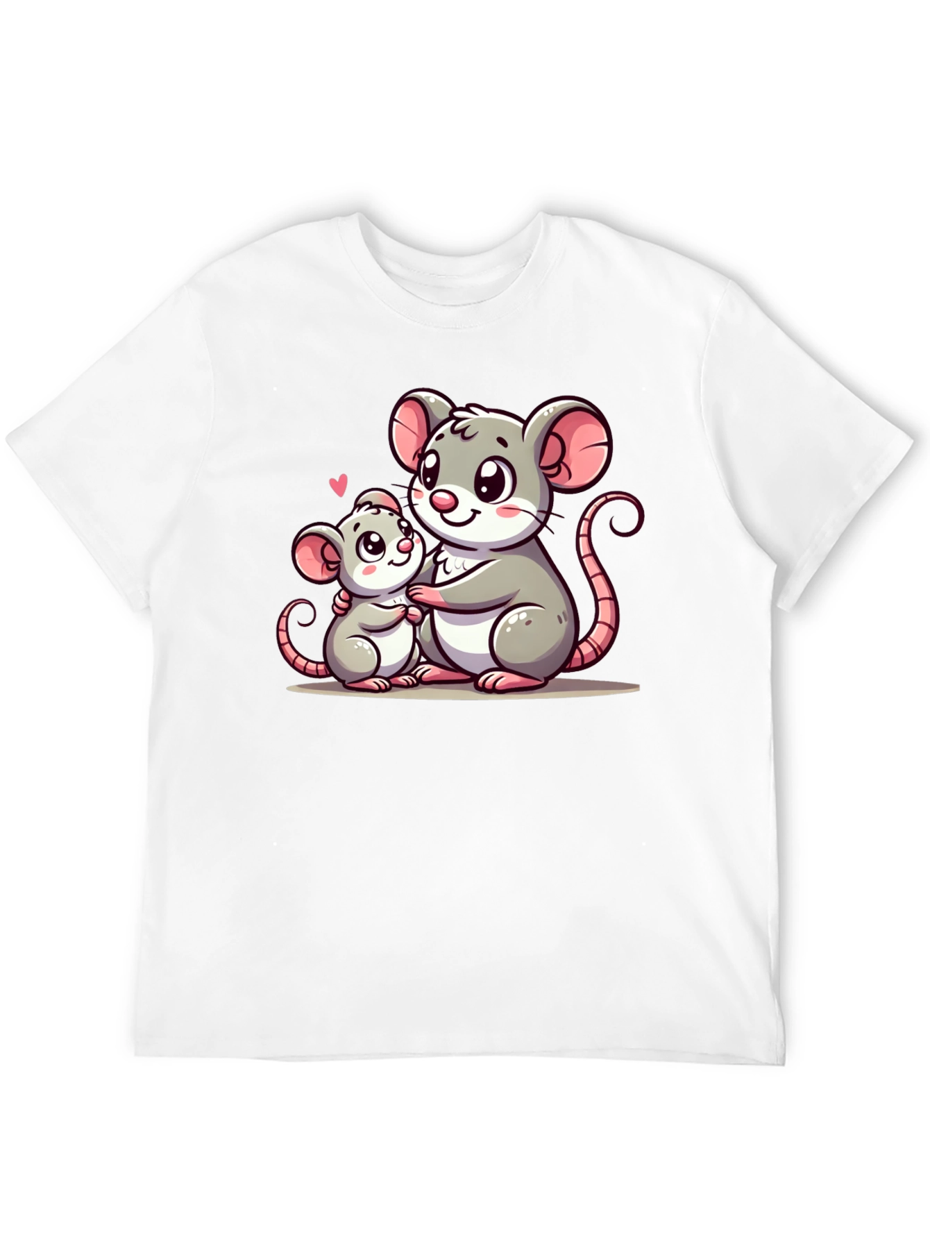 Cute Mouse Family Graphic T-Shirt