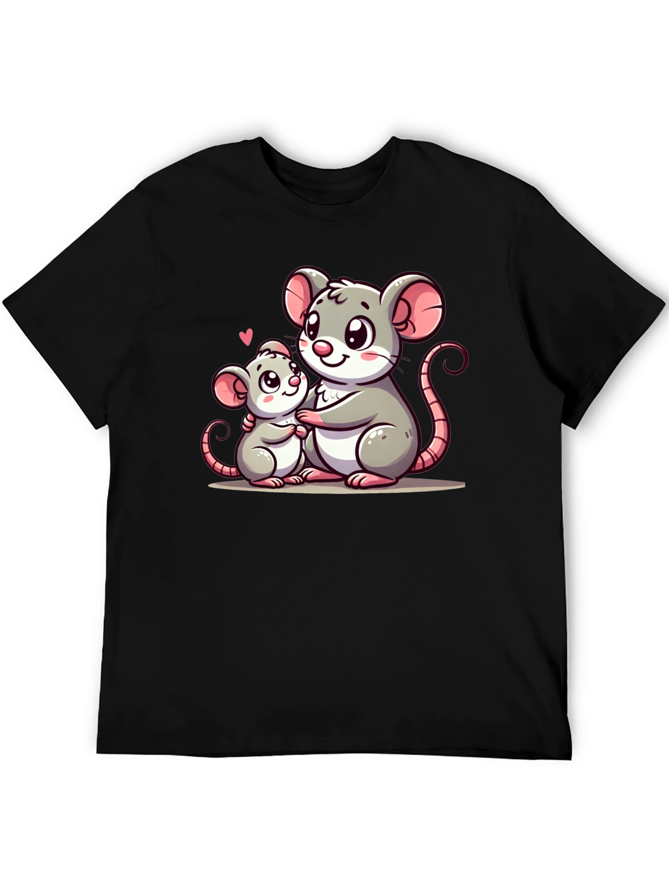 Cute Mouse Family Graphic T-Shirt