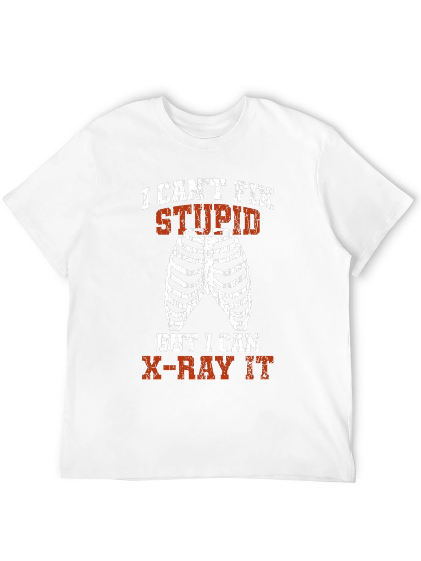 Funny Radiology T-Shirt: X-Ray Rib Cage Graphic