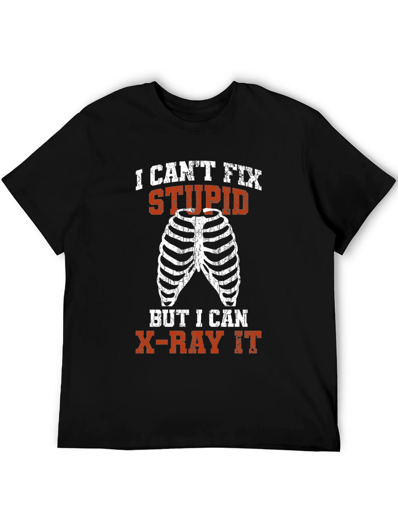 Funny Radiology T-Shirt: X-Ray Rib Cage Graphic