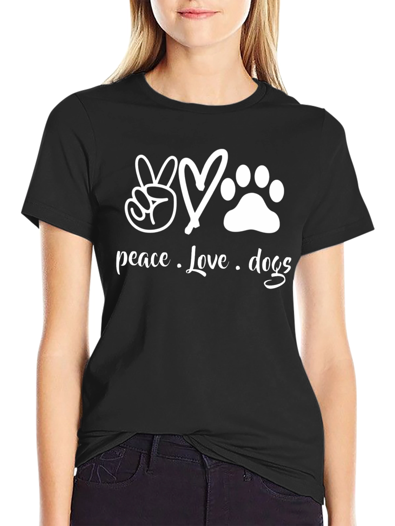 Peace Love Dogs Graphic Tee