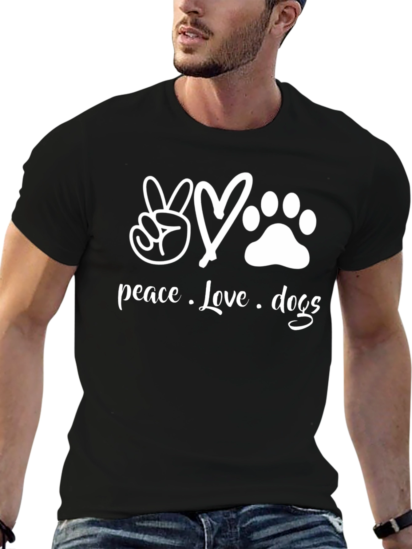 Peace Love Dogs Graphic Tee