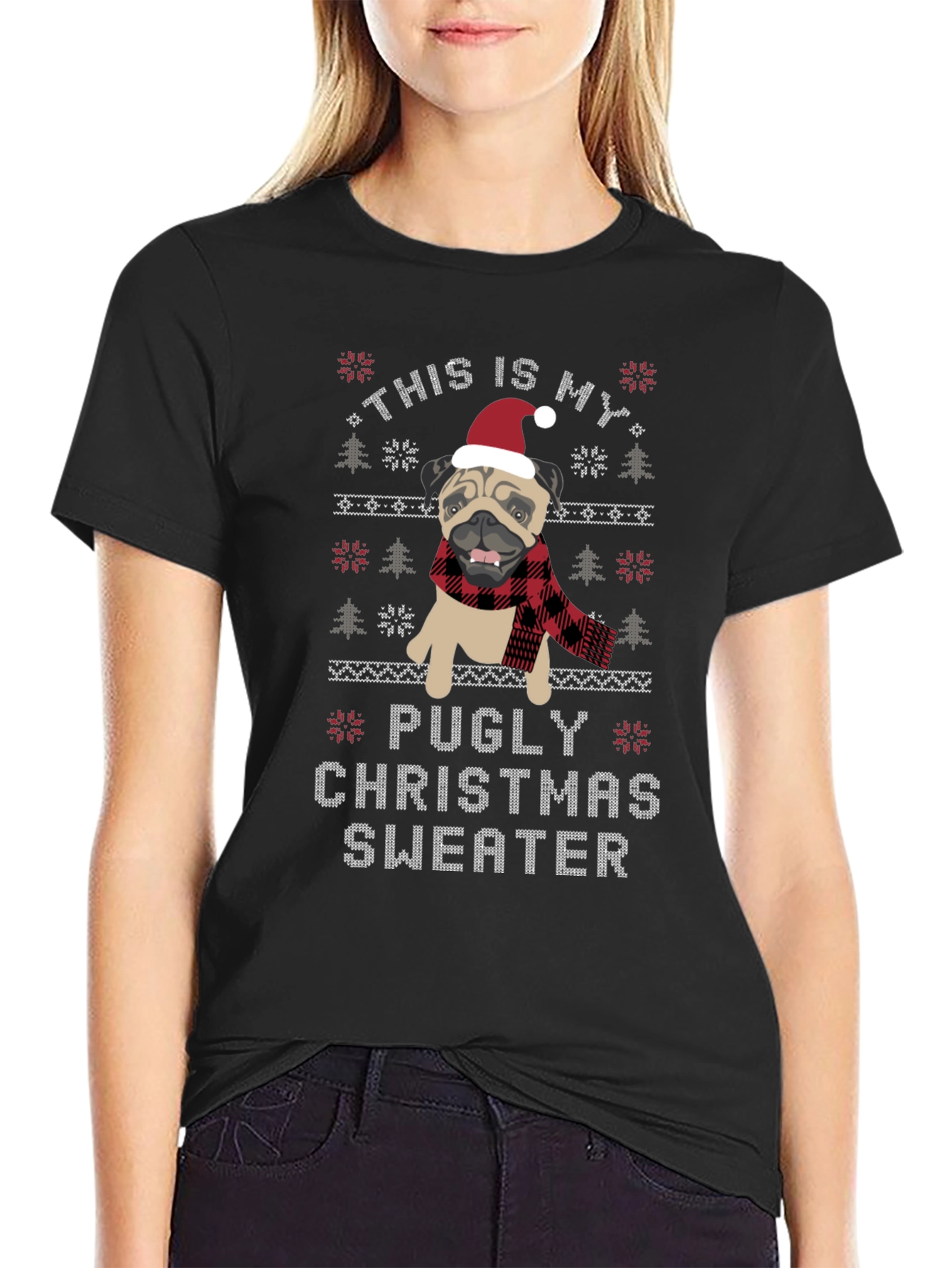 Pugly Christmas Sweater T-Shirt